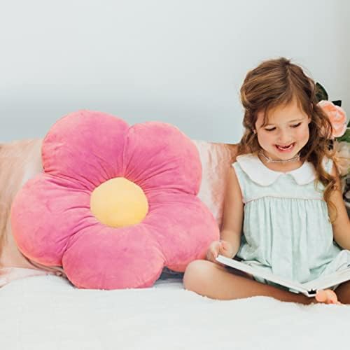 Butterfly Craze Daisy Floor Pillow - Pink 20 Inches