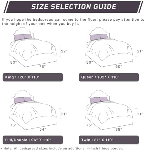 Better Trends Chenille Bedspread King Size