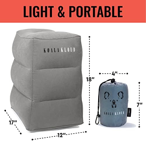 Koala Kloud Travel Foot Rest - 2-Pack Inflatable