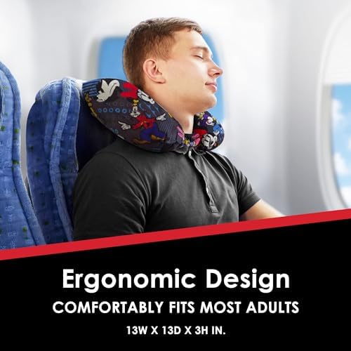 FUL Disney Mickey Mouse Travel Neck Pillow - Black 1