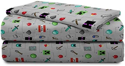 Jay Franco Minecraft Monster Hunters Twin Sheet Set