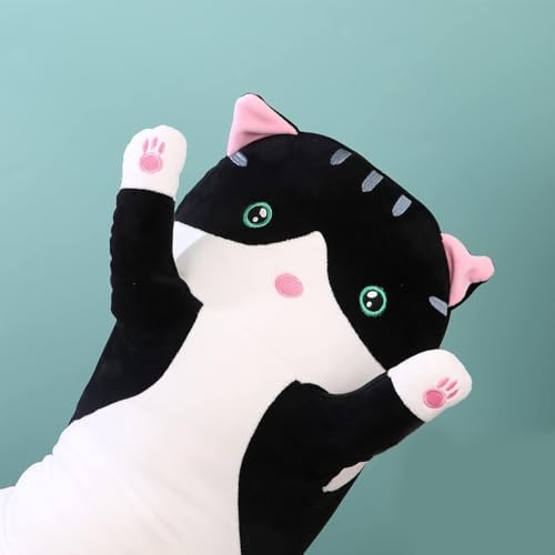 Somao Long Cat Plush Pillow - Soft Hugging Pillow for Kids and Adults