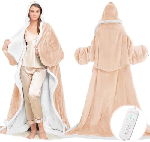 Dueelala Wearable Heated Blanket with 8 Heat Settings