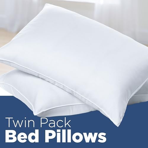 Martex 2-Pack Standard Bed Pillows - Queen Size Hotel Luxury
