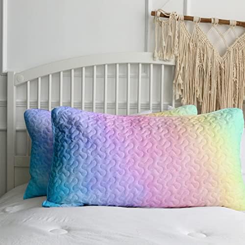 BlessLiving Abstract Tie Dye Quilt Set 3 Piece King Size