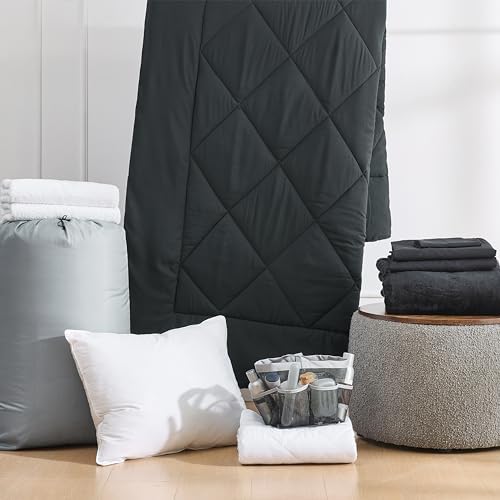 DormCo College Freshman Dorm Pack - Black Set