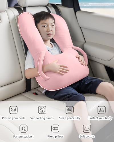 BEBAS U-Shaped Kids Travel Pillow for Car and Plane