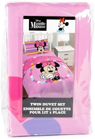 Jay Franco Duvet Cover Set Minnie Mouse Pink Twin 2 Piece