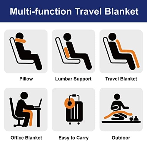 Yaning Multifunctional Travel Blanket with Neck Pillow Case