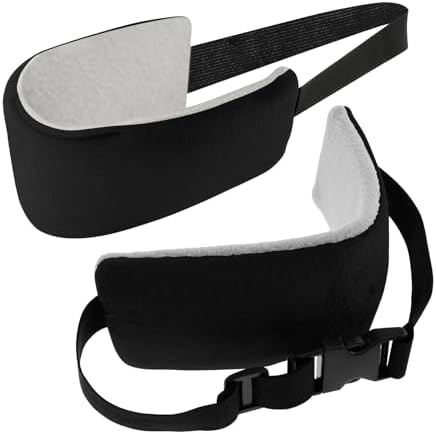 2PCS Travel Pillow Alternative with Adjustable Strap for Neck Support