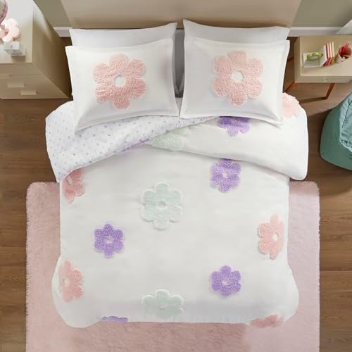 Urban Habitat Kids Twin Duvet Cover Set with Polka Dot Reverse 1