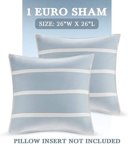Harbor House Coastal Crystal Beach Euro Sham - Blue 26x26