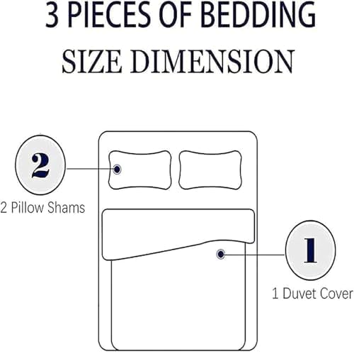 Queen Duvet Cover with Octopus Pattern 3 Piece Kids Bed Set