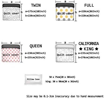 3 Piece Queen Size Bedding Set with Zipper Closure