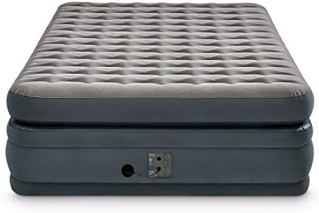 Intex 22in Queen Dura-Beam Deluxe Inflatable Air Mattress with Built-in Pump