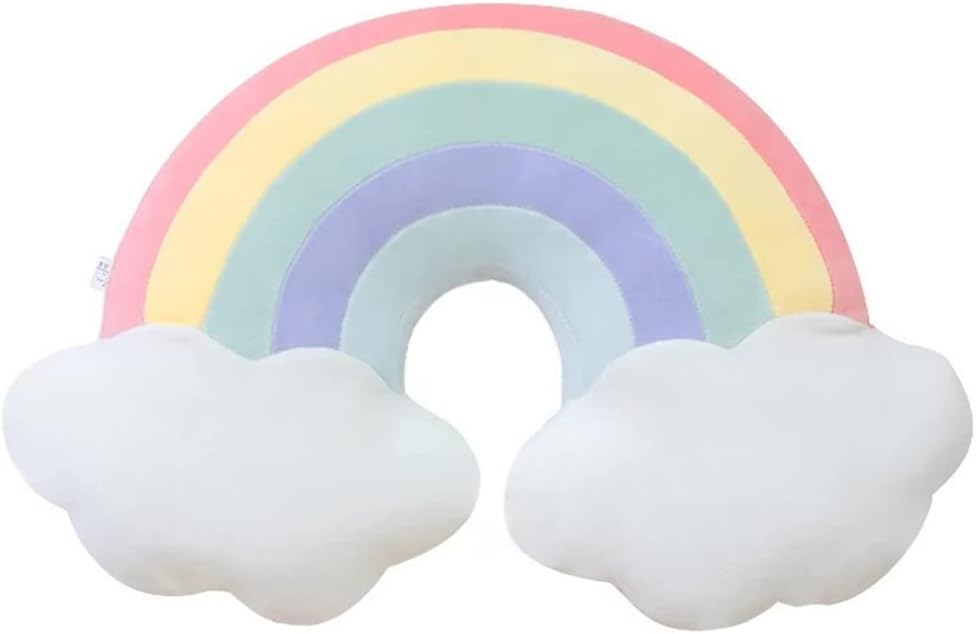 Cloud Rainbow Shaped Plush Pillow for Home Decor