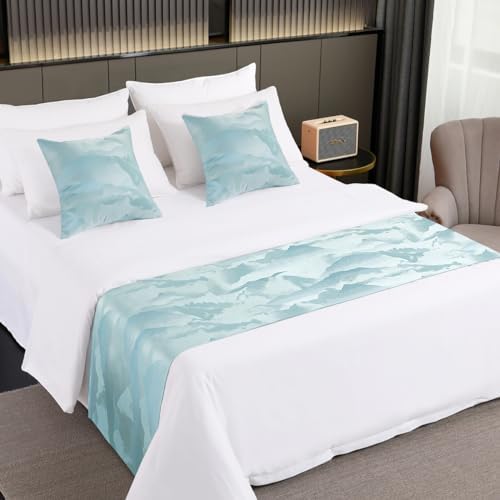 AMBERIS Bed Runners Scarves Modern Style No Fading Soft