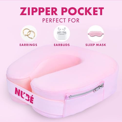 Nub Travel Neck Pillow Pink 1