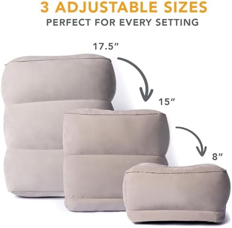 LoftyRest Inflatable Foot Pillow for Travel
