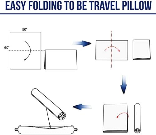 Yaning Multifunctional Travel Blanket with Neck Pillow Case