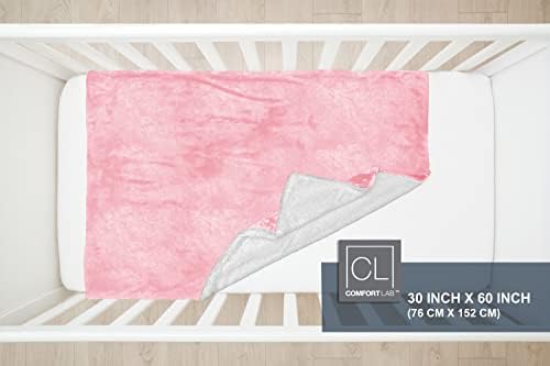 Comfort Lab Reversible Flannel Sherpa Blanket - Blush