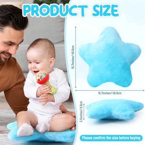 Soaoo 5 Pcs Star Fluffy Throw Pillows