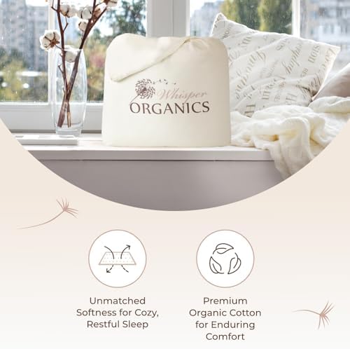 Whisper Organics Organic Cotton Mattress Protector Pad