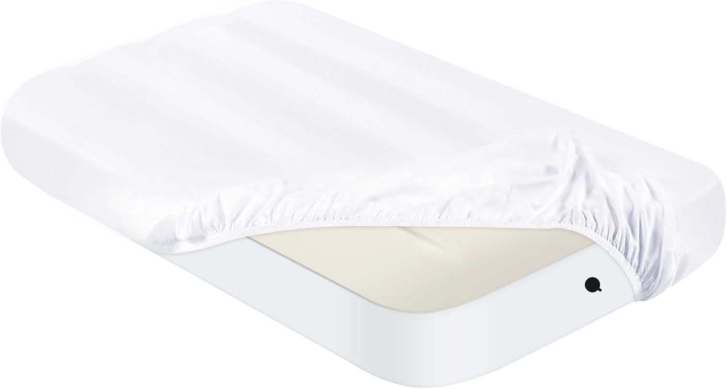 PLULON Kids Air Mattress with White Fitted Sheets