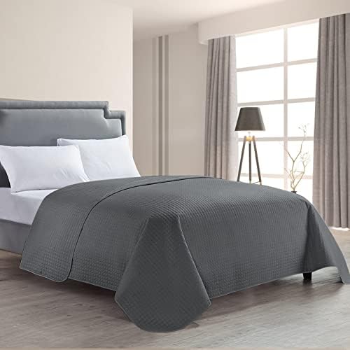 HollyHOME Luxury Checkered Bed Quilt Bedspread FullQueen