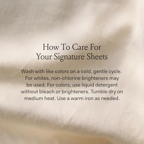 Boll Branch Signature Hemmed Sheet Set - King Size White