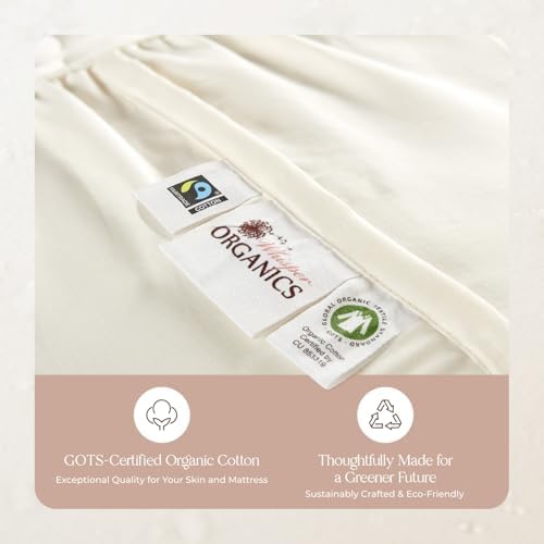 Whisper Organics Organic Cotton Mattress Protector Pad