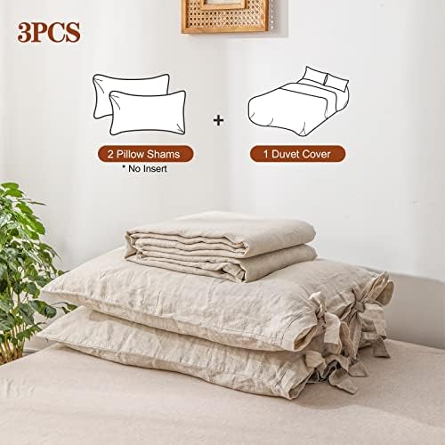 SimpleOpulence Linen Duvet Cover Set King Size