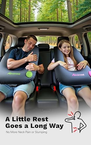 Mixtrend Travel Pillow Inflatable for Kids Adults Neck Head Support
