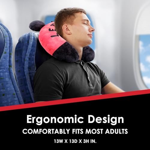 Disney Mickey Mouse Travel Pillow Lets Go Portable Neck Support