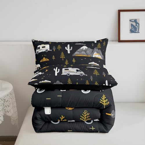 Feelyou Camping Comforter Set Misty Grey
