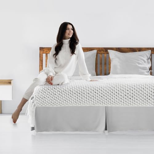 LDC LUX DECOR QUEEN BED SKIRT 16 INCH DROP