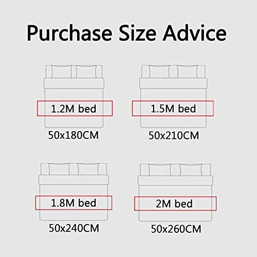 Beige Bed Runner Throw Cover 197 x 945 Inches