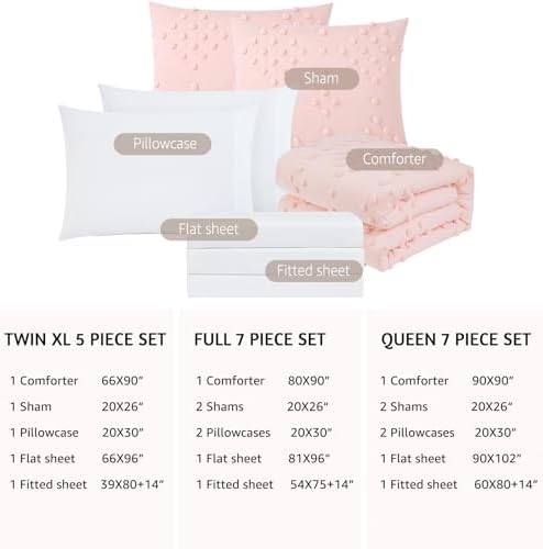 Geniospin Pink TwinTwin XL Bed-in-a-Bag Comforter Set