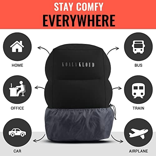 Koala Kloud Travel Foot Rest - Black