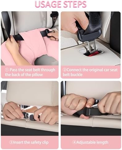 BEBAS U-Shaped Kids Travel Pillow for Car and Plane