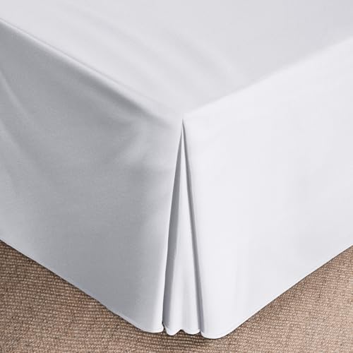 WVM Soft Quadruple Pleated Bed Skirt for Queen Bed