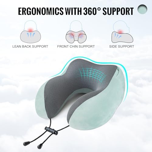 Cirorld Travel Pillow for Neck Support and Comfort