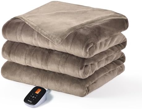 Bearhug Heated Blanket Twin Size 62x84 Double Sided Velvet