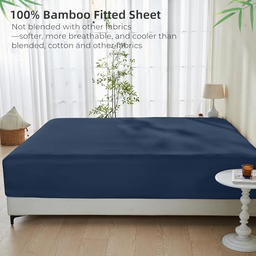 GOKOTTA Bamboo Rayon Fitted Sheet King Size