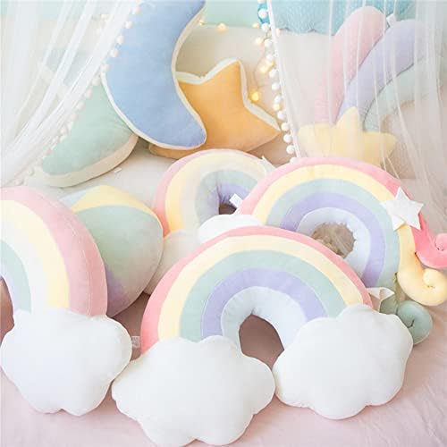 Cloud Rainbow Shaped Plush Pillow for Home Decor