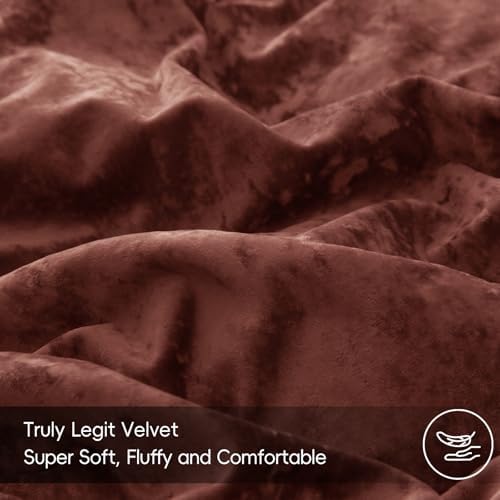 PHF Velvet Duvet Cover Set California King 3pcs