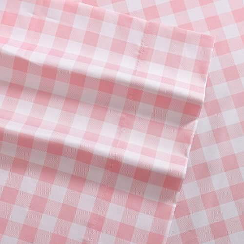 Eddie Bauer Kids Twin Sheets Plaid Pink Set