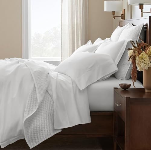 Boll Branch Percale Hemmed Sheet Set - Queen White