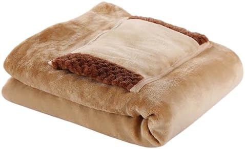 LuxeOne USB Flannel Electric Blanket - 55C Warm Throw for Home Office Travel
