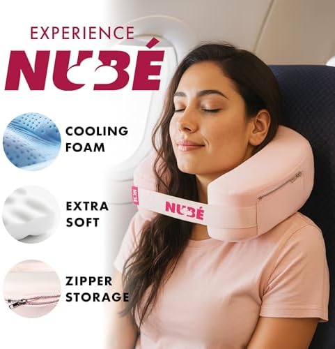 Nub Travel Neck Pillow Pink 1